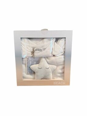 Barefoot Dreams Baby Bundle 18-24M CozyTerry Headband, Onesie, and Dream Buddie